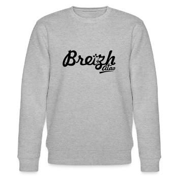 Cap "Breizh atao", always Brittany - Stanley/Stella CHANGER Unisex Organic Sweatshirt - heather grey - Front - Nik (191cm) & Marisol (170cm)