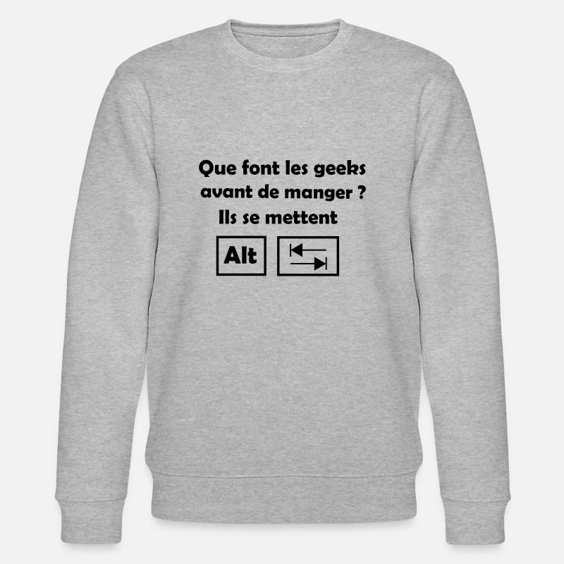 Alt Tab - Stanley/Stella Unisex Bio-Sweatshirt CHANGER  - Grau meliert