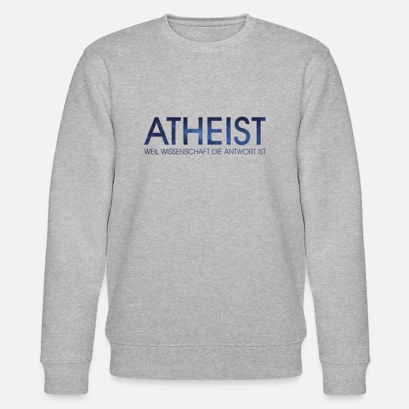 Atheist - Stanley/Stella Unisex Bio-Sweatshirt CHANGER  - Grau meliert