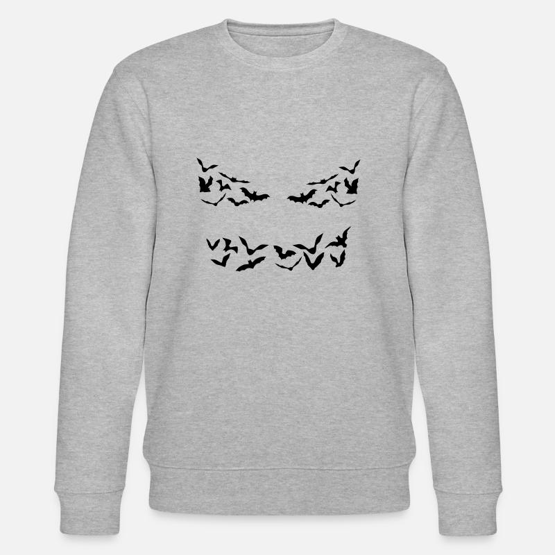 Fledermaus, Fledermäuse, Vampir Monster - Stanley/Stella Unisex Bio-Sweatshirt CHANGER - Grau meliert