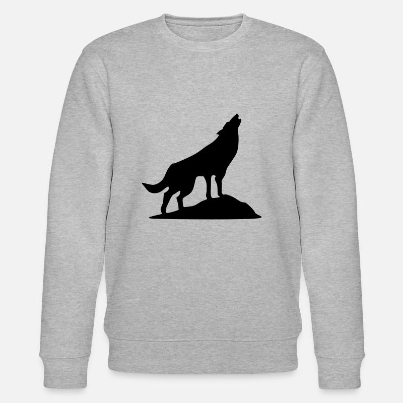 Wolf - Wolkshund (super cheap) - Sweat bio CHANGER Stanley/Stella Unisexe - gris chiné
