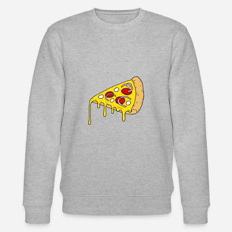 PIZZA - Stanley/Stella Unisex Bio-Sweatshirt CHANGER  - Grau meliert