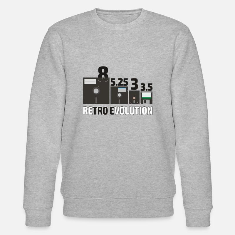 Set der Floppy Disks - Stanley/Stella Unisex Bio-Sweatshirt CHANGER  - Grau meliert