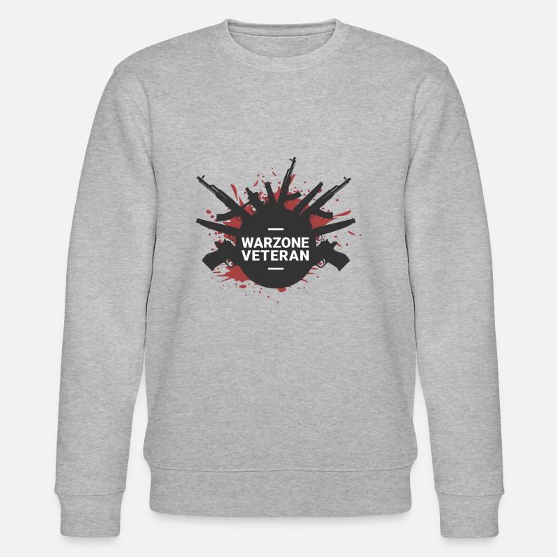 Warzone Veteran COD - Stanley/Stella Unisex Bio-Sweatshirt CHANGER  - Grau meliert