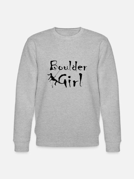 Bouldern Klettern Climbing - Stanley/Stella Unisex Bio-Sweatshirt CHANGER  - Grau meliert