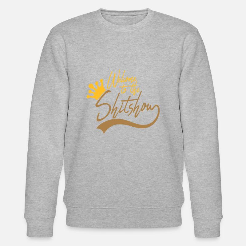 Krone Welcome Shitshow - Stanley/Stella Unisex Bio-Sweatshirt CHANGER  - Grau meliert