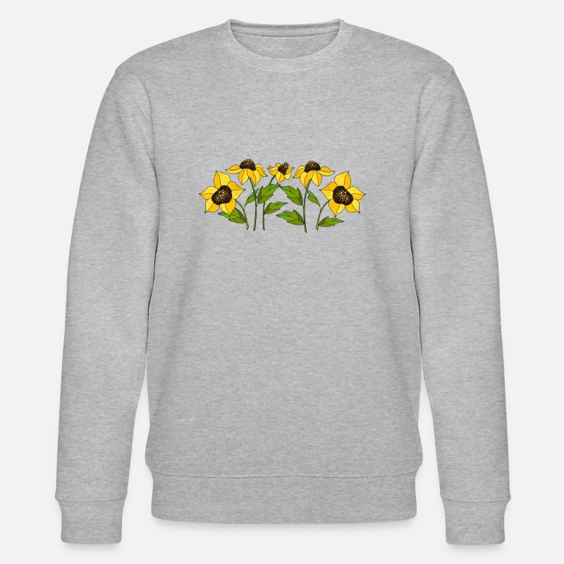 Blumen - Stanley/Stella Unisex Bio-Sweatshirt CHANGER  - Grau meliert