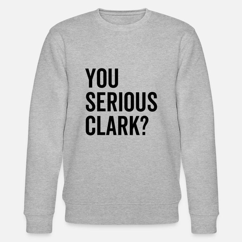 Du ernst Clark? - Stanley/Stella Unisex Bio-Sweatshirt CHANGER  - Grau meliert