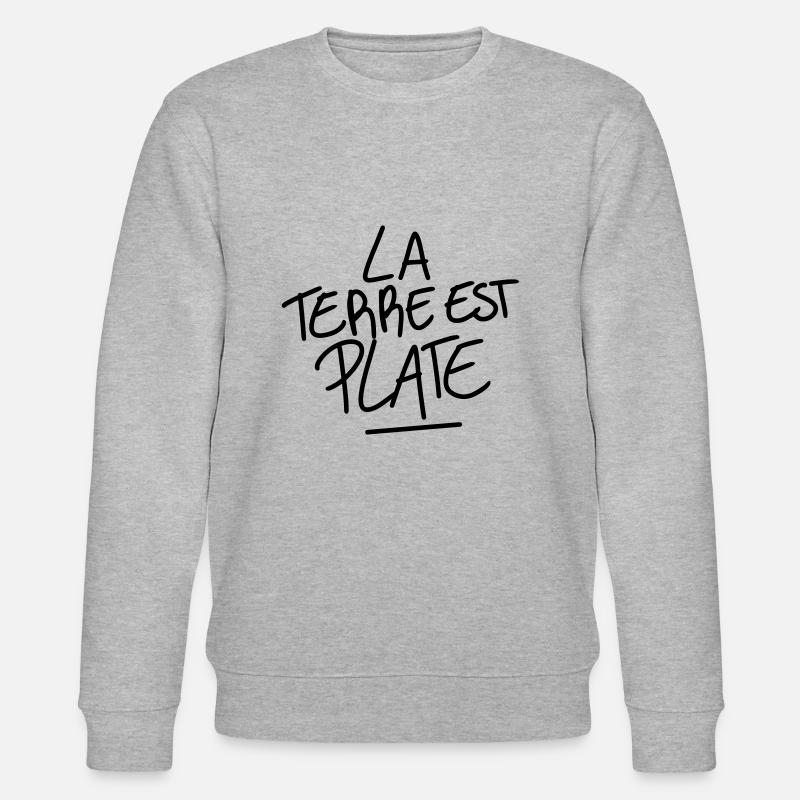 La terre est plate - Sweat bio CHANGER Stanley/Stella Unisexe - gris chiné