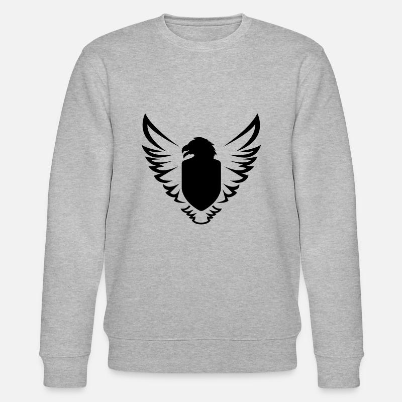 eagle-bird-ecuson-bouclier-shild-wing-01 - Sweat bio CHANGER Stanley/Stella Unisexe - gris chiné