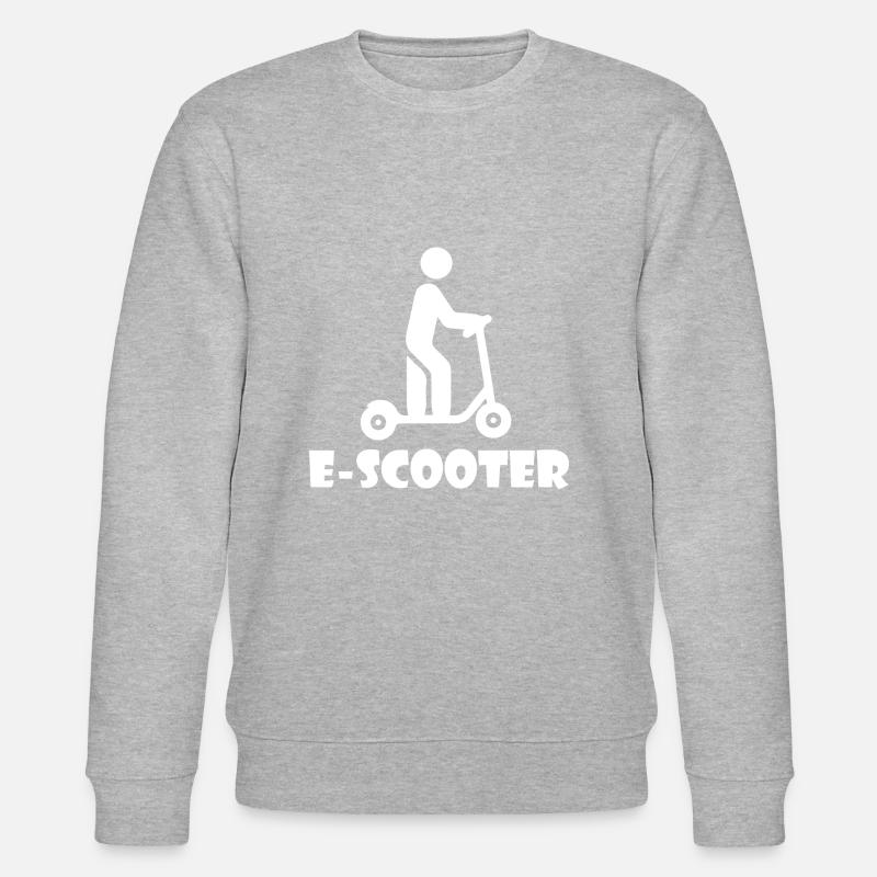E-Scooter Roller Scooter - Stanley/Stella Unisex Bio-Sweatshirt CHANGER  - Grau meliert