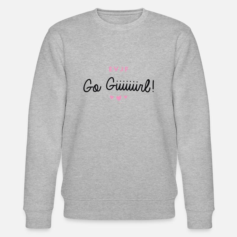 T-shirt EVJF "Go Giiiiiirl!" - Sweat bio CHANGER Stanley/Stella Unisexe - gris chiné