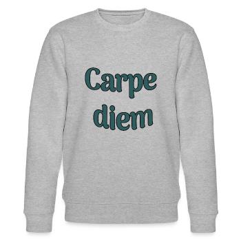 Carpe diem - Sweat bio CHANGER Stanley/Stella Unisexe - gris chiné - Devant - Nik (191cm) & Marisol (170cm)