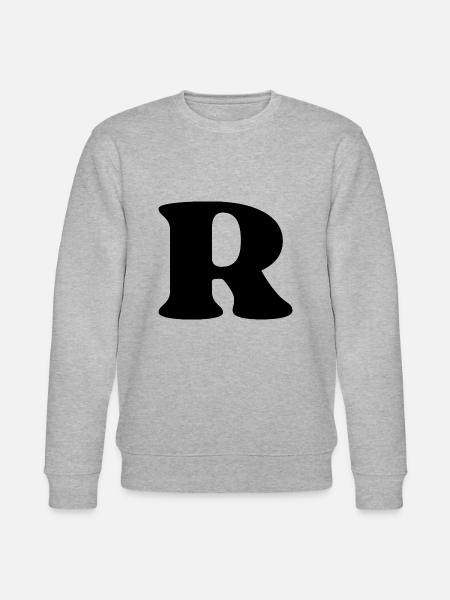 Letter r - Stanley/Stella CHANGER Unisex Organic Sweatshirt - heather grey