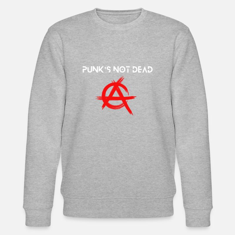 Punk ist nicht tot - Stanley/Stella Unisex Bio-Sweatshirt CHANGER  - Grau meliert