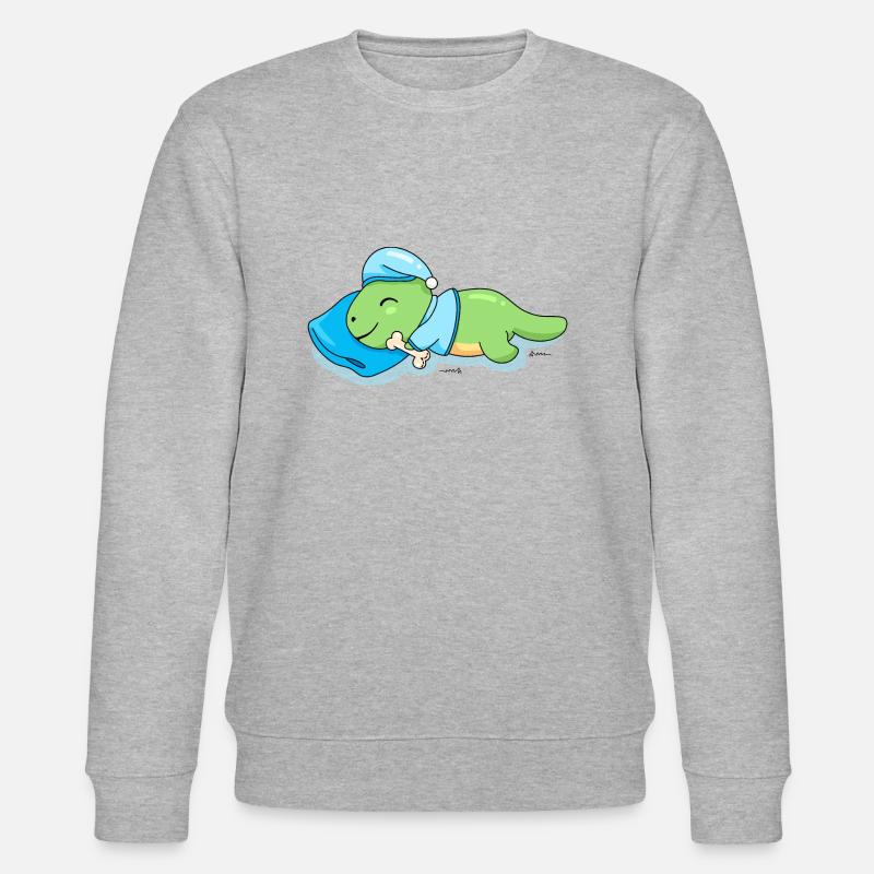 Dinosaure endormi - Sweat bio CHANGER Stanley/Stella Unisexe - gris chiné