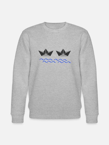 papierboote 02 - Stanley/Stella Unisex Bio-Sweatshirt CHANGER - Grau meliert