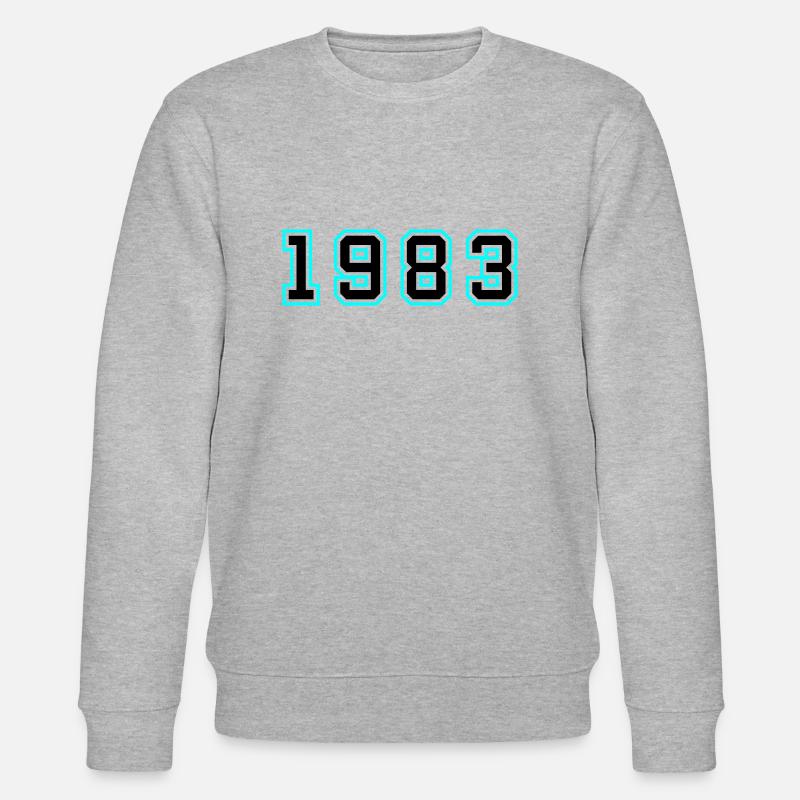 1983 Année Anniversaire - Sweat bio CHANGER Stanley/Stella Unisexe - gris chiné