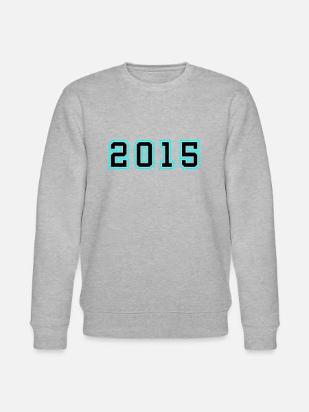 2015 Year Birthday - Stanley/Stella CHANGER Unisex Organic Sweatshirt - heather grey