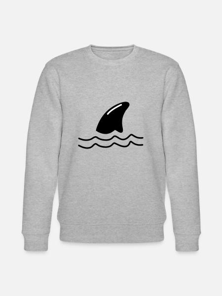 Shark fin - Stanley/Stella CHANGER Unisex Organic Sweatshirt - heather grey
