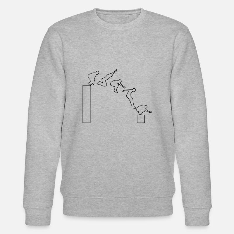 Parkour - Stanley/Stella Unisex Bio-Sweatshirt CHANGER  - Grau meliert