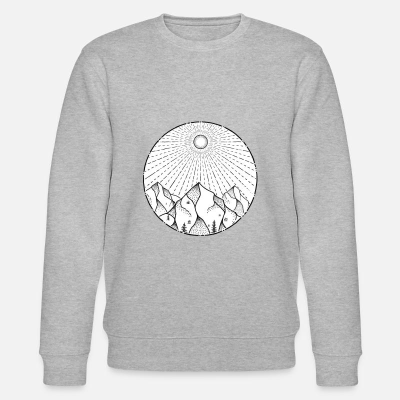Mountain Lover - Stanley/Stella Unisex Bio-Sweatshirt CHANGER  - Grau meliert