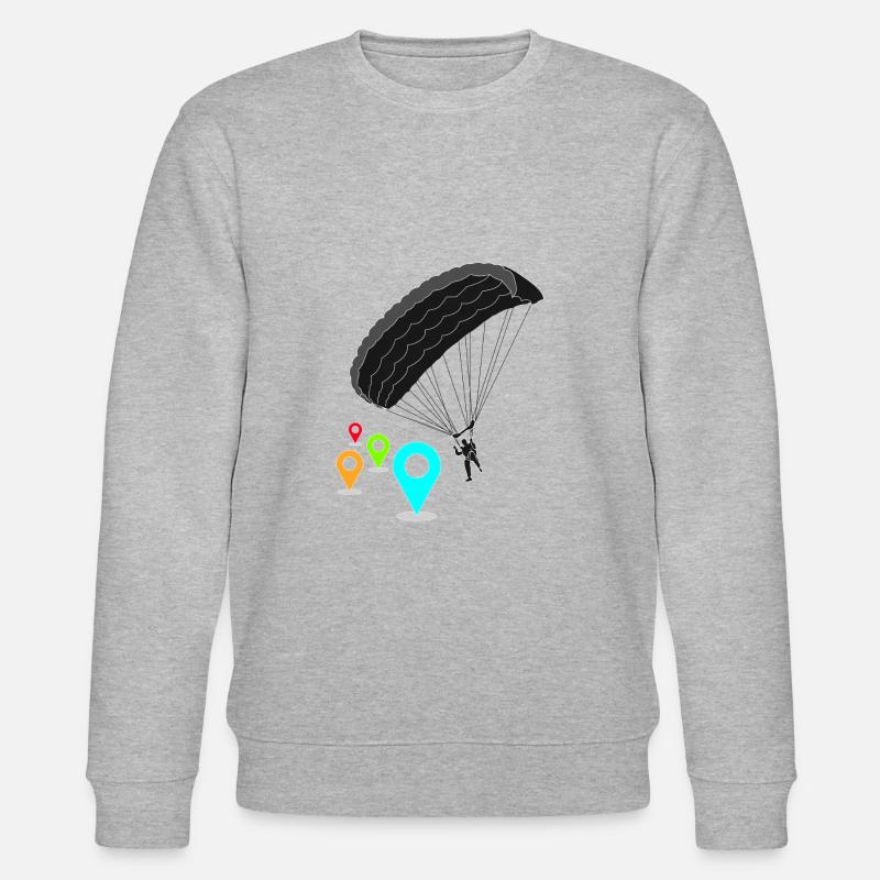 PUBG Print parachute - Sweat bio CHANGER Stanley/Stella Unisexe - gris chiné