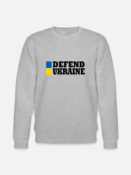 Defend ukraine - Stanley/Stella Unisex Bio-Sweatshirt CHANGER - Grau meliert