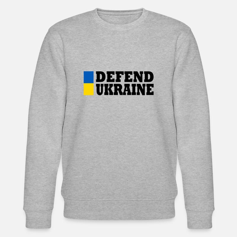 Defend ukraine - Sweat bio CHANGER Stanley/Stella Unisexe - gris chiné