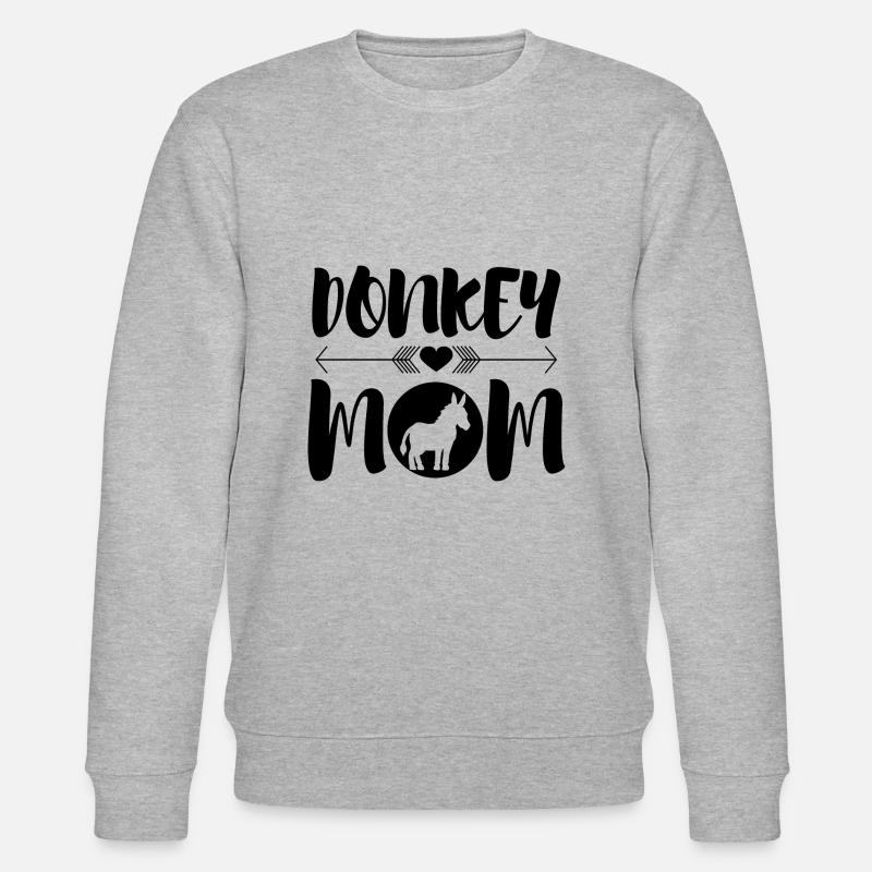 Bébé âne Maman Mulet Ironic - Sweat bio CHANGER Stanley/Stella Unisexe - gris chiné