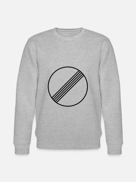 Aufgehoben - Offene Autobahn - Schild - Sweat bio CHANGER Stanley/Stella Unisexe - gris chiné