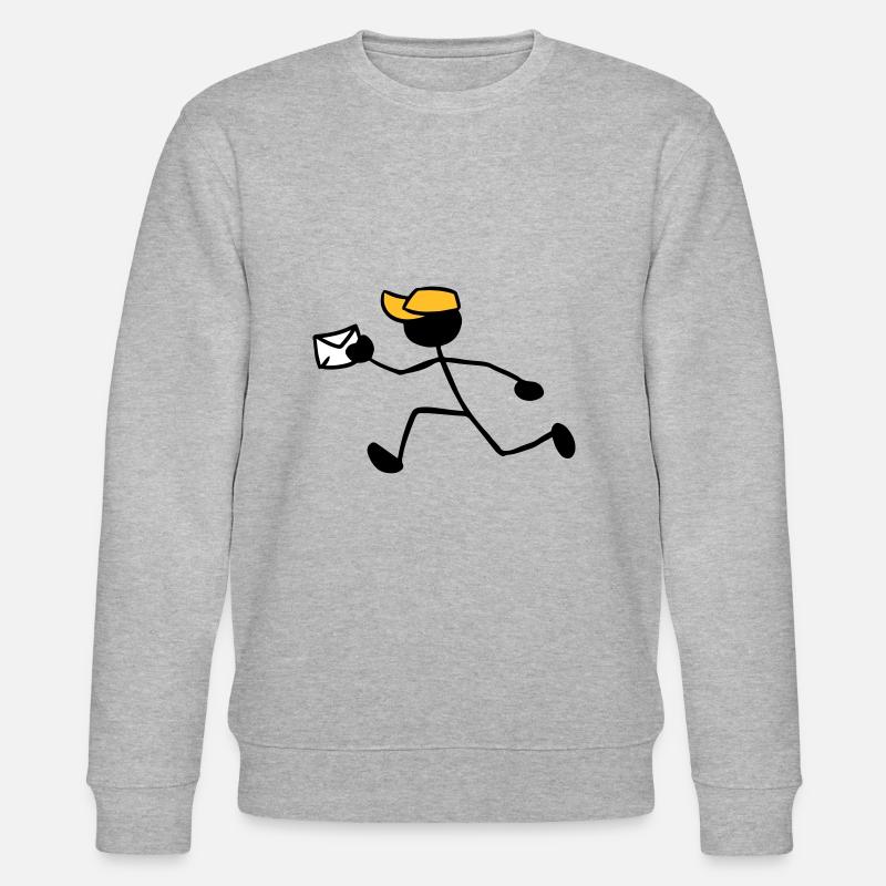 Postbote Kurier Briefzusteller Express Sendung - Stanley/Stella Unisex Bio-Sweatshirt CHANGER - Grau meliert
