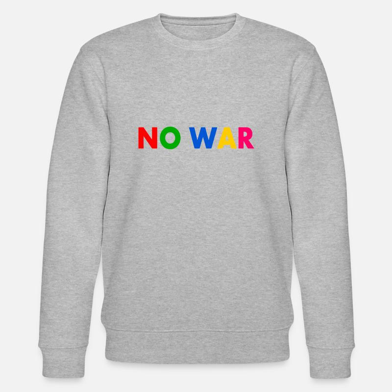 No war - Stanley/Stella Unisex Bio-Sweatshirt CHANGER  - Grau meliert