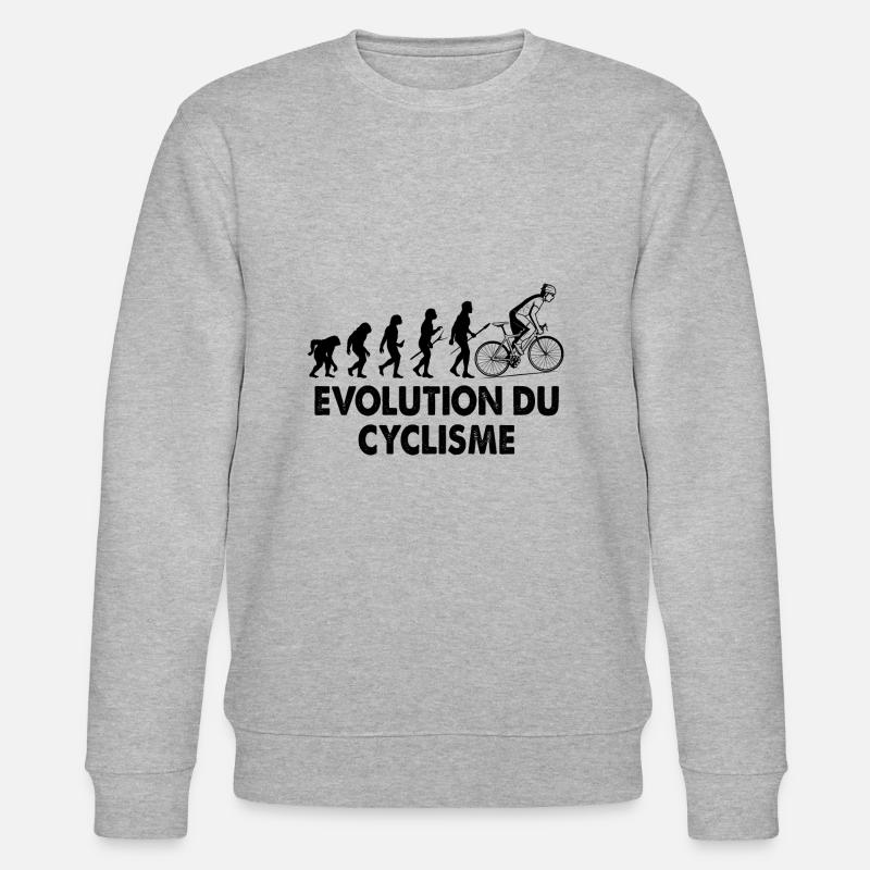 évolution du cyclisme - Sweat bio CHANGER Stanley/Stella Unisexe - gris chiné