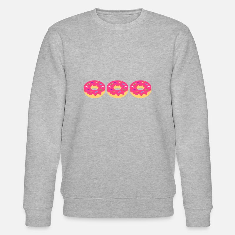 Donuts - Stanley/Stella Unisex Bio-Sweatshirt CHANGER  - Grau meliert