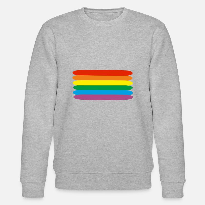 Rainbow - Regenbogen - Stanley/Stella Unisex Bio-Sweatshirt CHANGER - Grau meliert