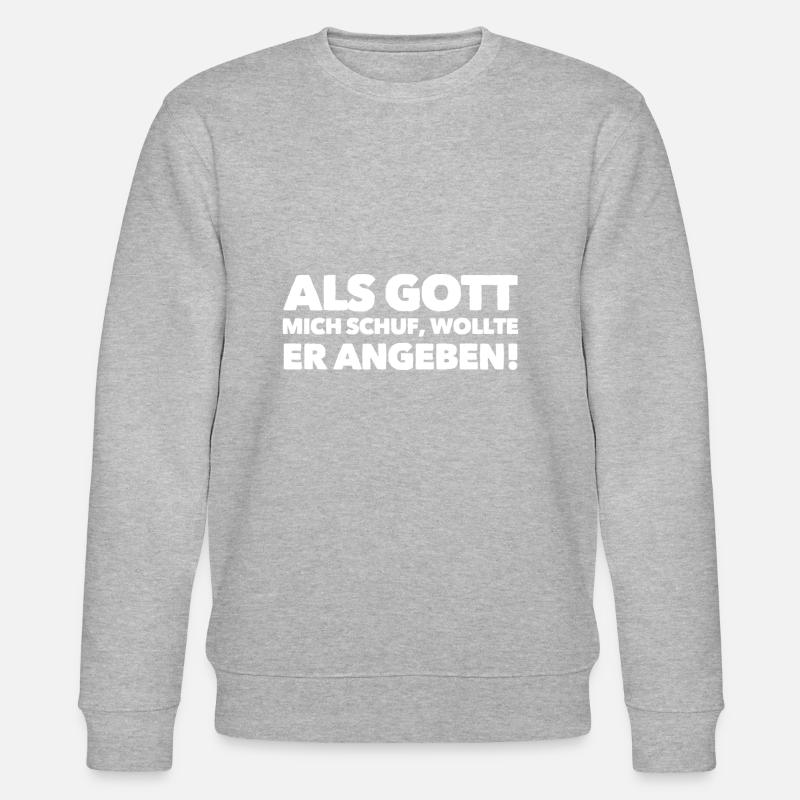 Lustiger Spruch - Stanley/Stella Unisex Bio-Sweatshirt CHANGER  - Grau meliert