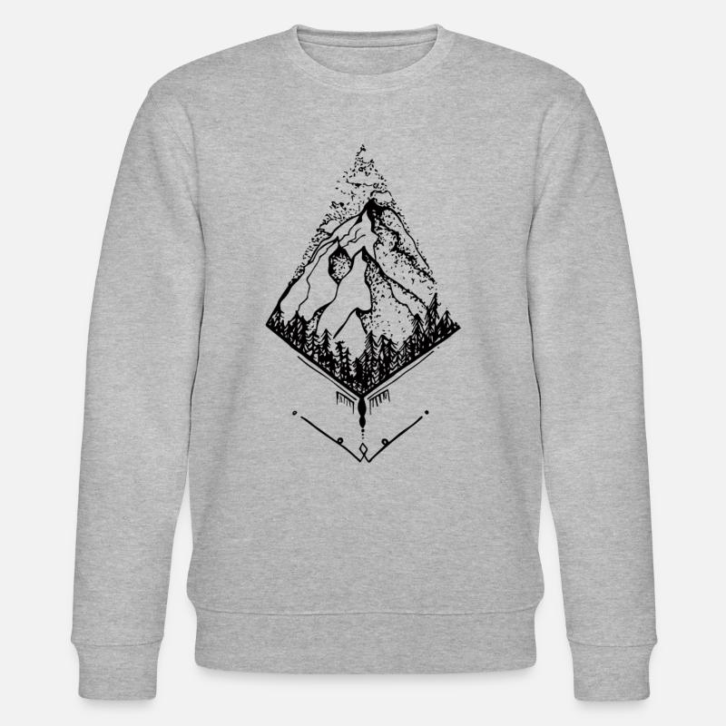 Sky High Mountain - Stanley/Stella Unisex Bio-Sweatshirt CHANGER  - Grau meliert