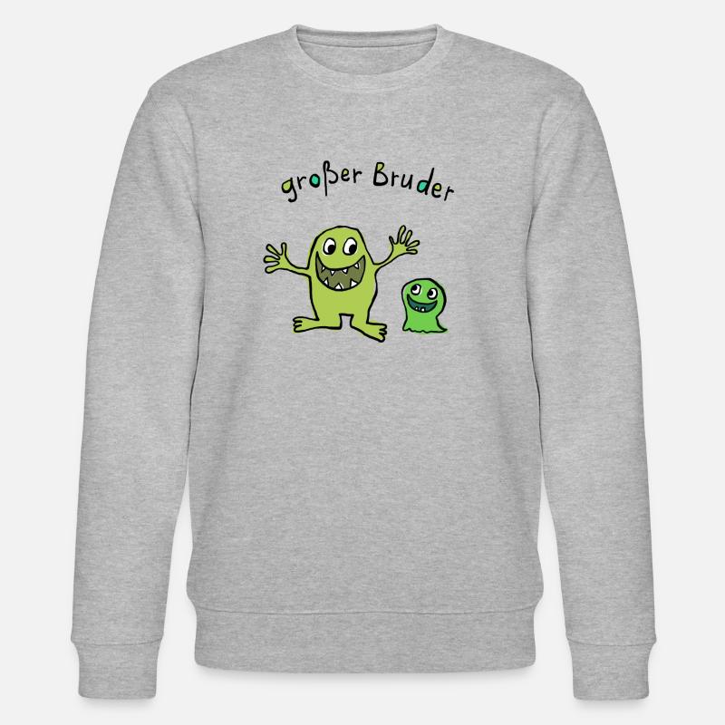 Großer Bruder - Stanley/Stella Unisex Bio-Sweatshirt CHANGER  - Grau meliert