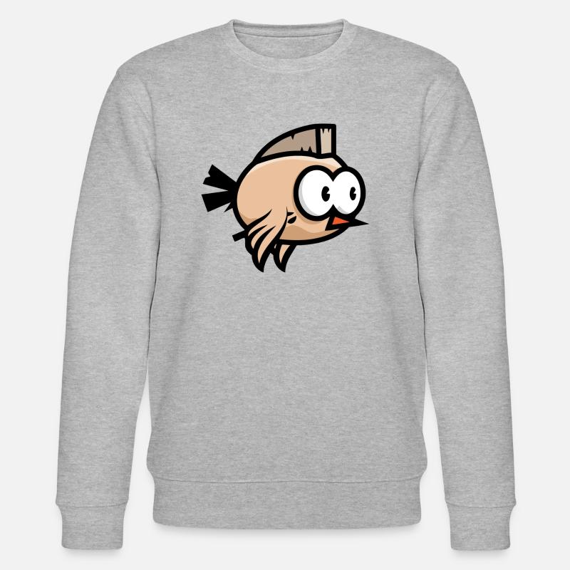 Vogle,punk,tier,comic - Stanley/Stella Unisex Bio-Sweatshirt CHANGER  - Grau meliert