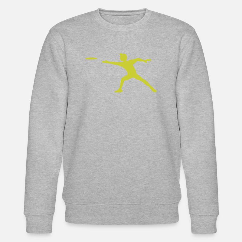 discus diskus diskuswerfer - Stanley/Stella Unisex Bio-Sweatshirt CHANGER  - Grau meliert