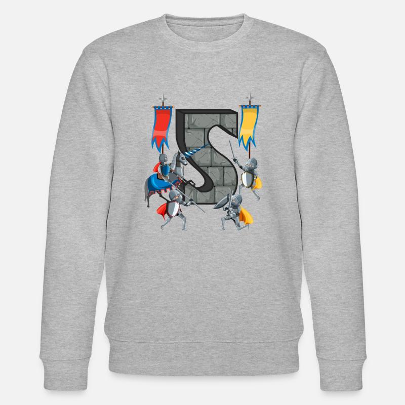 Medieval Knights Medieval History - Stanley/Stella CHANGER Unisex Organic Sweatshirt - heather grey