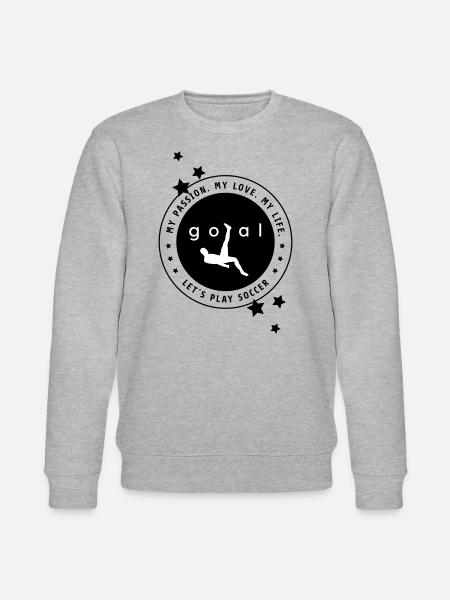 Leidenschaft Fußball - Stanley/Stella Unisex Bio-Sweatshirt CHANGER - Grau meliert
