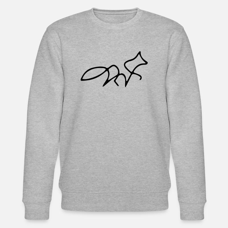 Fox oneline - Stanley/Stella Unisex Bio-Sweatshirt CHANGER  - Grau meliert