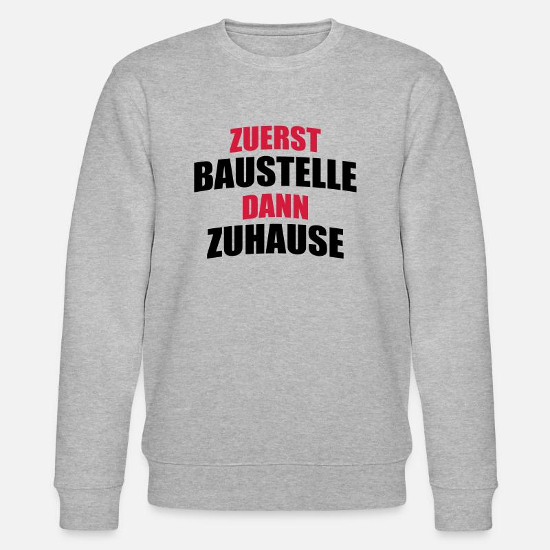 Construire une maison - Sweat bio CHANGER Stanley/Stella Unisexe - gris chiné