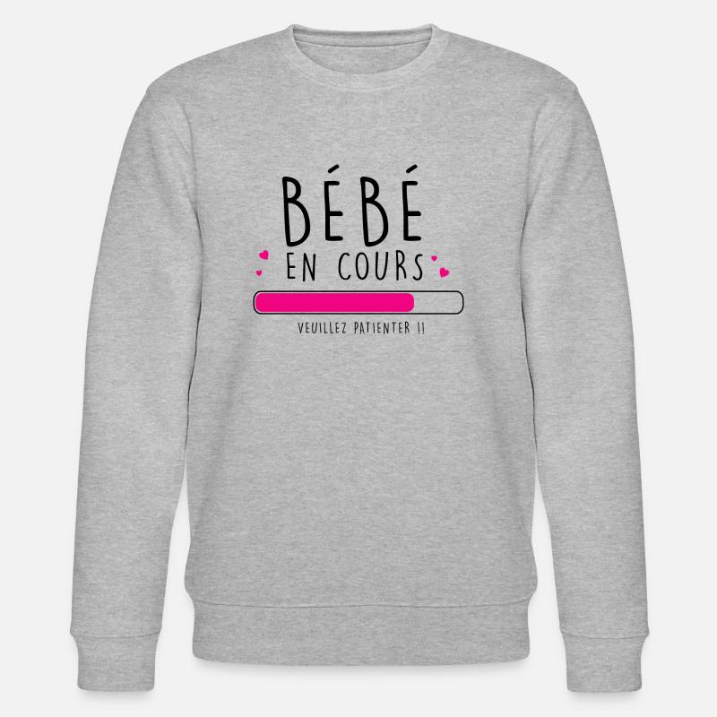 bebe en cours - Sweat bio CHANGER Stanley/Stella Unisexe - gris chiné
