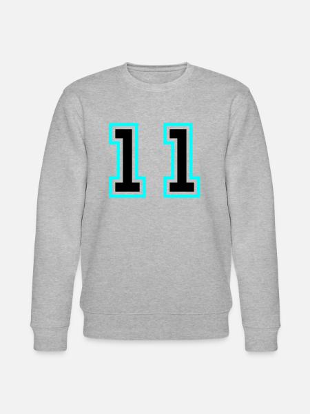 11 number symbol - Stanley/Stella CHANGER Unisex Organic Sweatshirt - heather grey