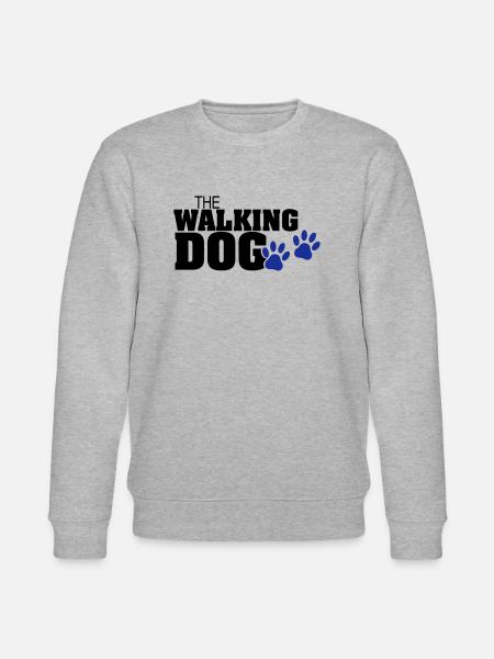 The Walking Dog Pfotenabdruck - Stanley/Stella Unisex Bio-Sweatshirt CHANGER  - Grau meliert
