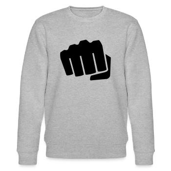 Faust - Stanley/Stella Unisex Bio-Sweatshirt CHANGER  - Grau meliert - Vorne - Nik (191cm) & Marisol (170cm)