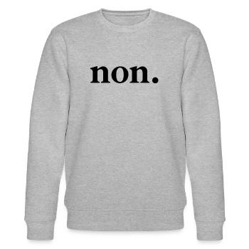 non. - Stanley/Stella Unisex Bio-Sweatshirt CHANGER  - Grau meliert - Vorne - Nik (191cm) & Marisol (170cm)